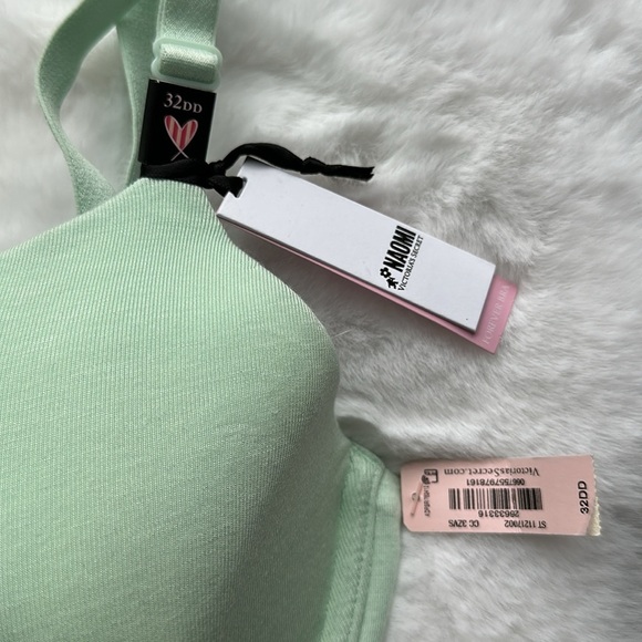 NWT Victorias Secret Naomi Forever Demi Bra Mint Green size 32DD - Picture 3 of 4